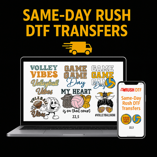 Same-Day Rush DTF Transfers MON-FRI | Gang Sheet Builder