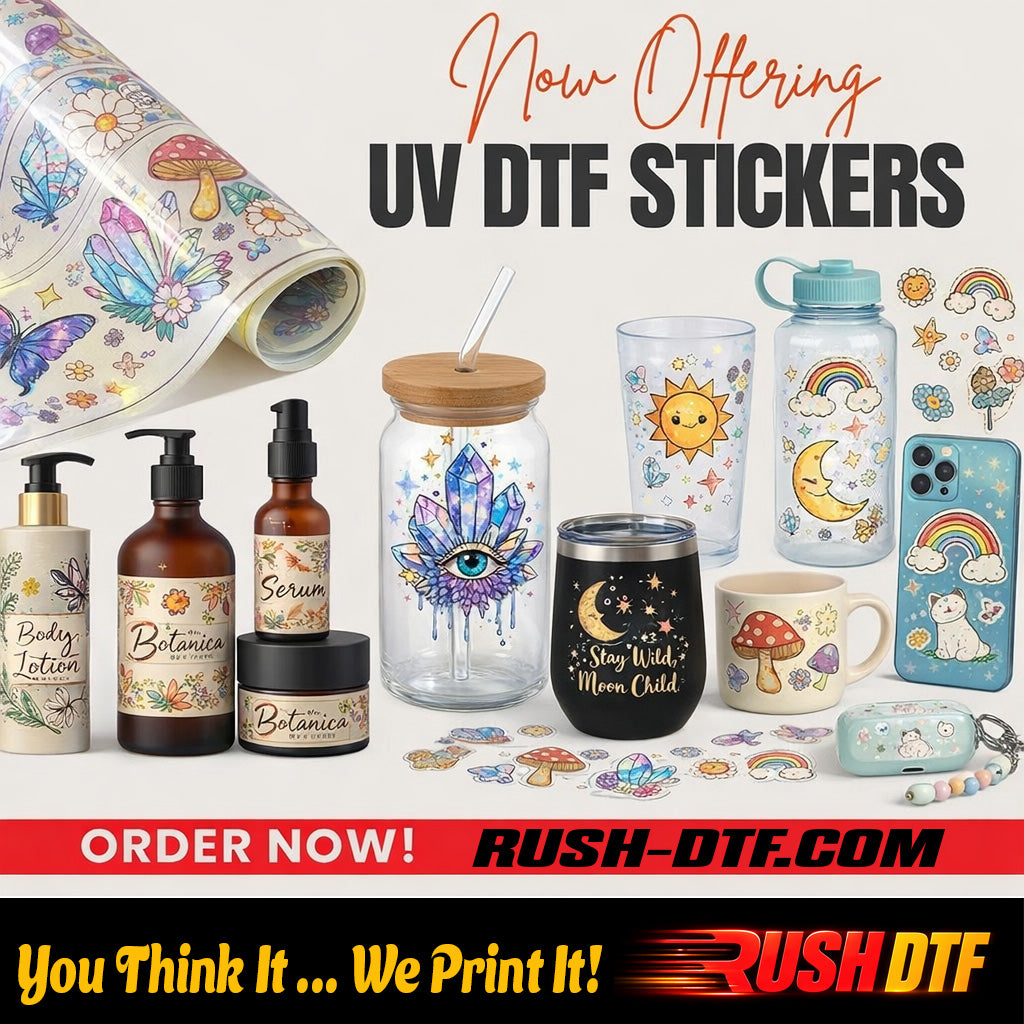 Upload Your 22" UV DTF Transfer Stickers Gang Sheet