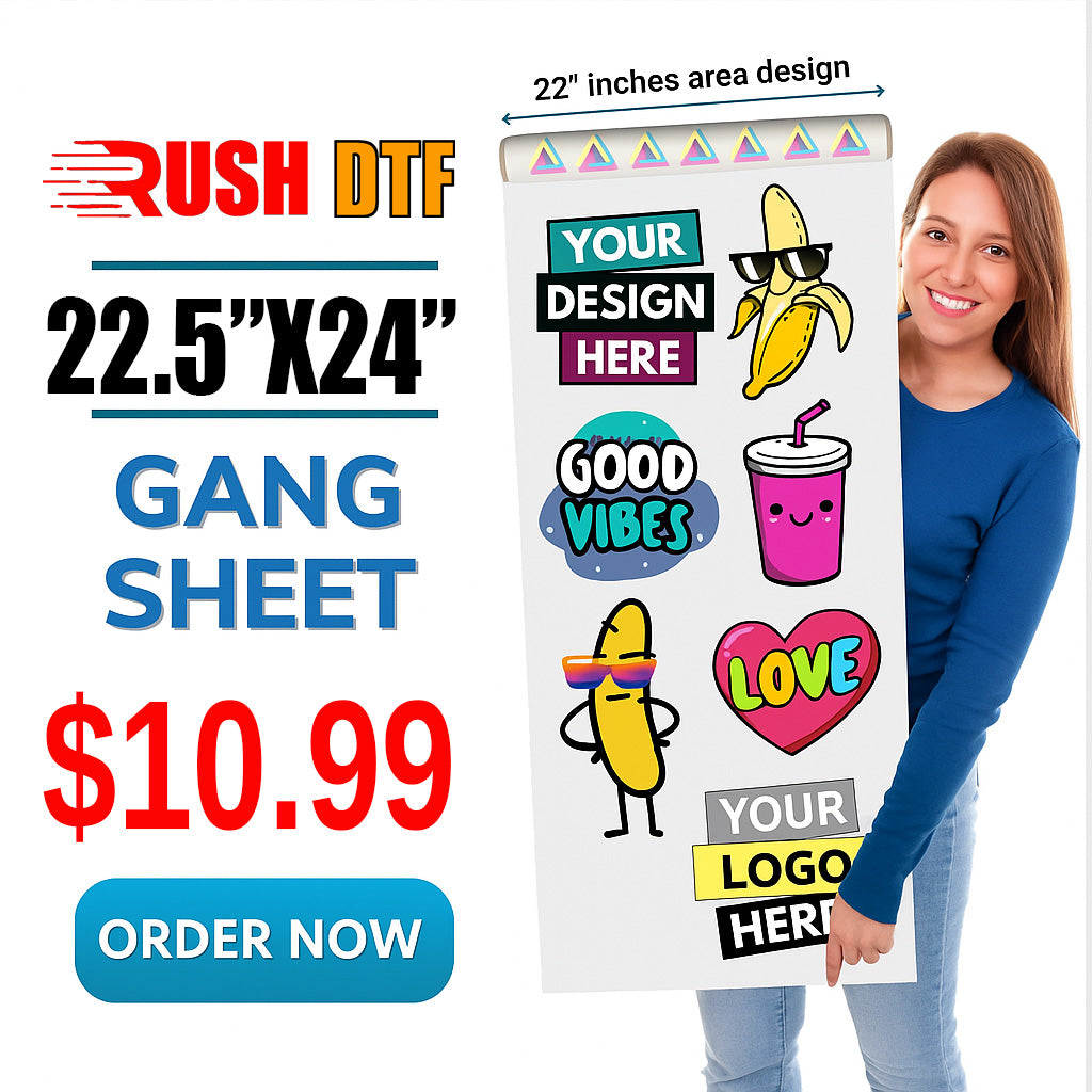 DTF Gang Sheet Builder for Custom High-Quality Printing 1-to-2-day turnaround
