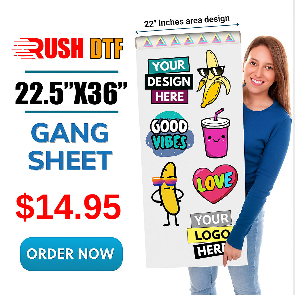 DTF Gang Sheet Builder for Custom High-Quality Printing 1-to-2-day turnaround