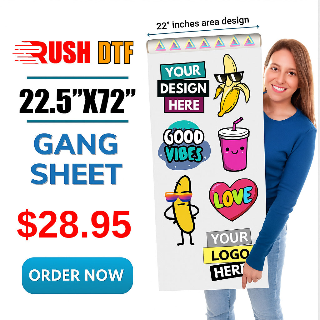 DTF Gang Sheet Builder for Custom High-Quality Printing 1-to-2-day turnaround