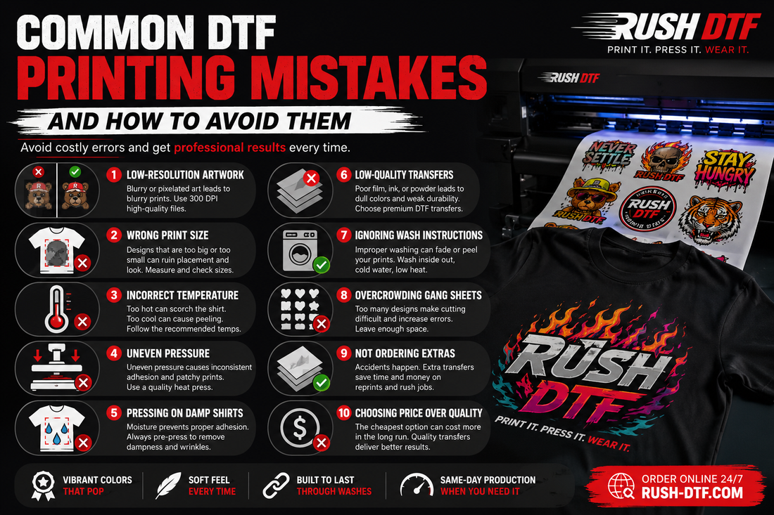 Common DTF Printing Mistakes and How to Avoid Them