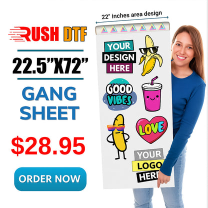DTF Gang Sheet Builder for Custom High-Quality Printing 1-to-2-day turnaround